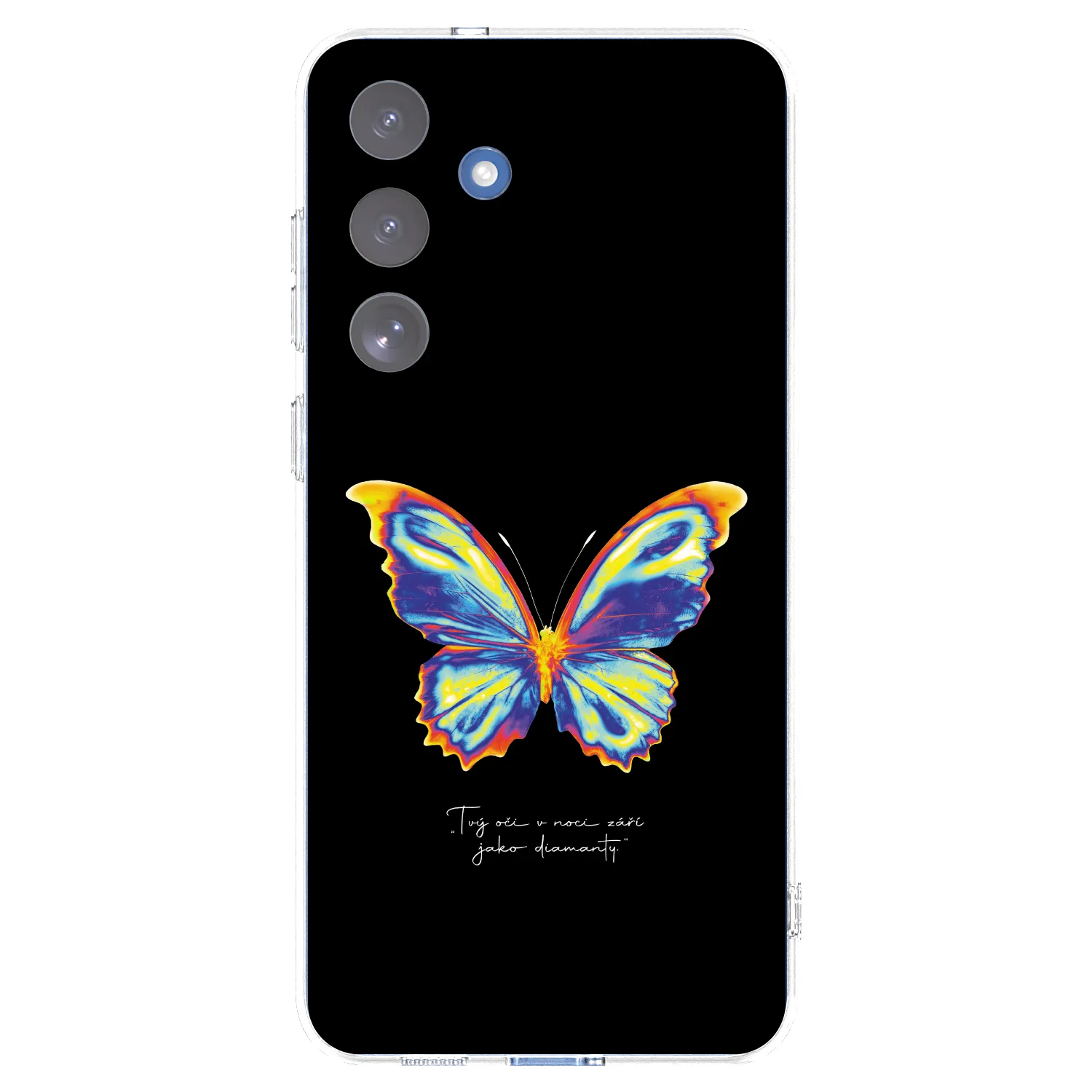 Picasee Samsung Galaxy S25 FE 5G Hülle - Transparentes Silikon - Diamanty Black