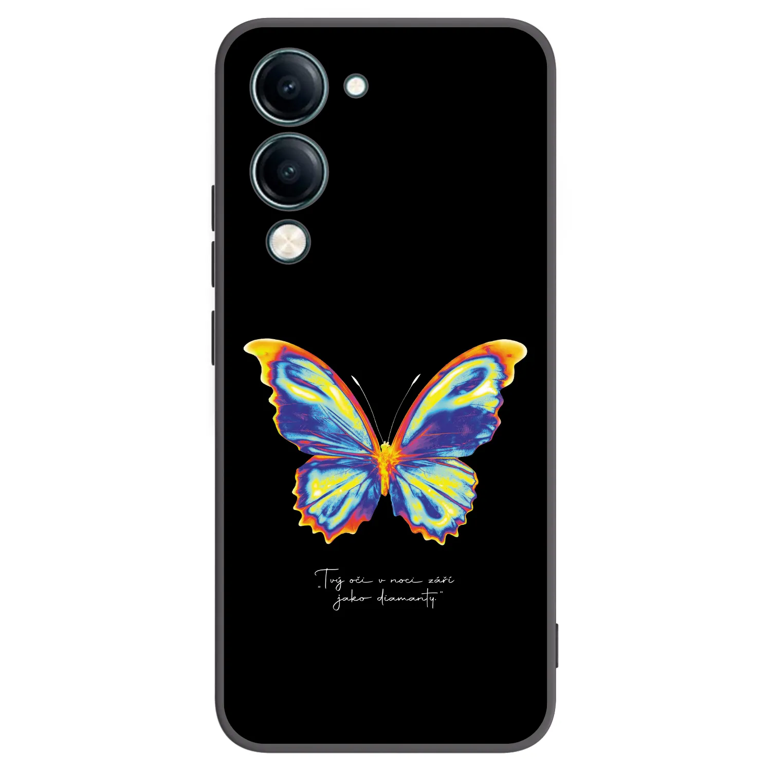 Picasee Vivo Y29s 5G Hülle - Schwarzes Silikon - Diamanty Black