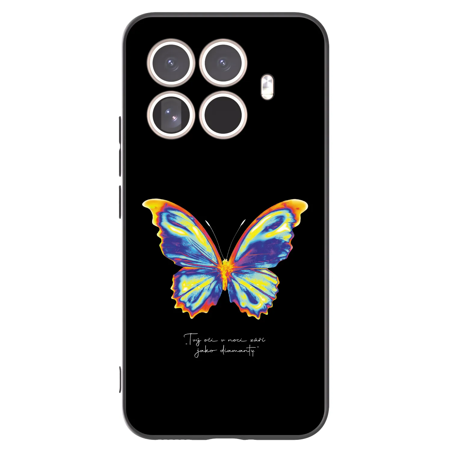 Picasee Xiaomi 15T Pro Hülle - Schwarzes Silikon - Diamanty Black