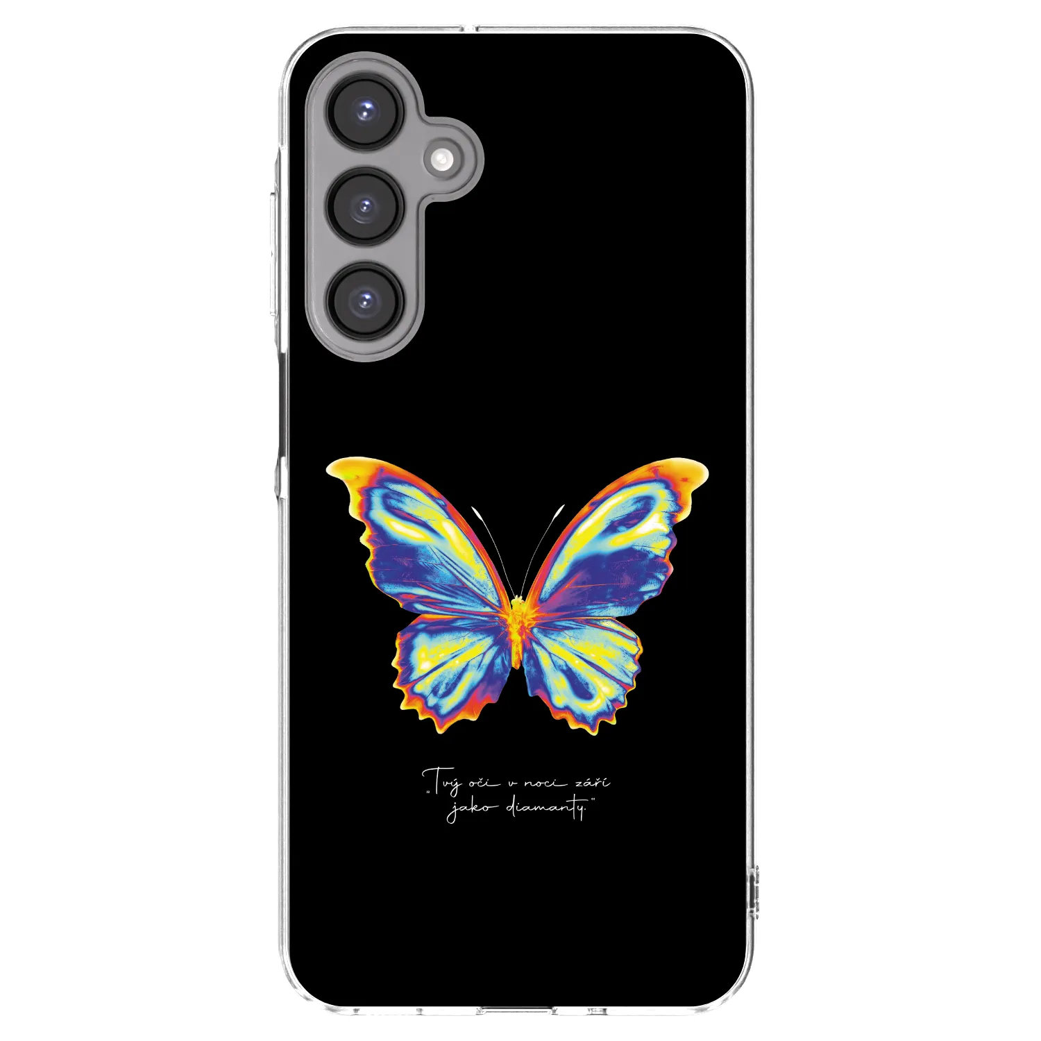 Picasee Samsung Galaxy A16 4G Hülle - Transparentes Silikon - Diamanty Black