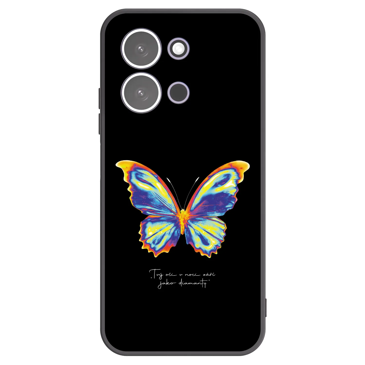 Picasee Xiaomi Redmi 15C 5G Hülle - Schwarzes Silikon - Diamanty Black