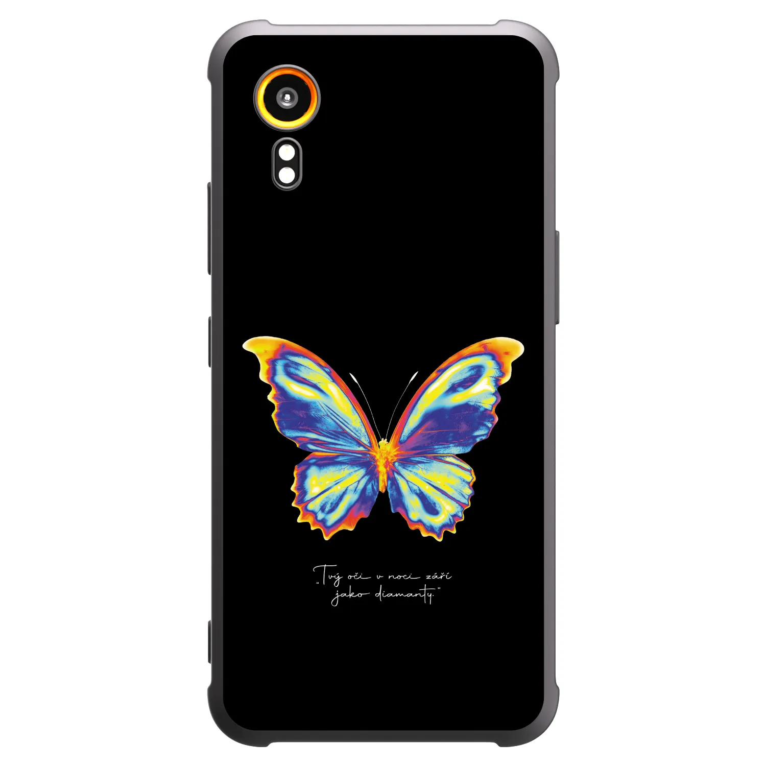 Picasee Samsung Galaxy Xcover 7 Hülle - Schwarzes Silikon - Diamanty Black
