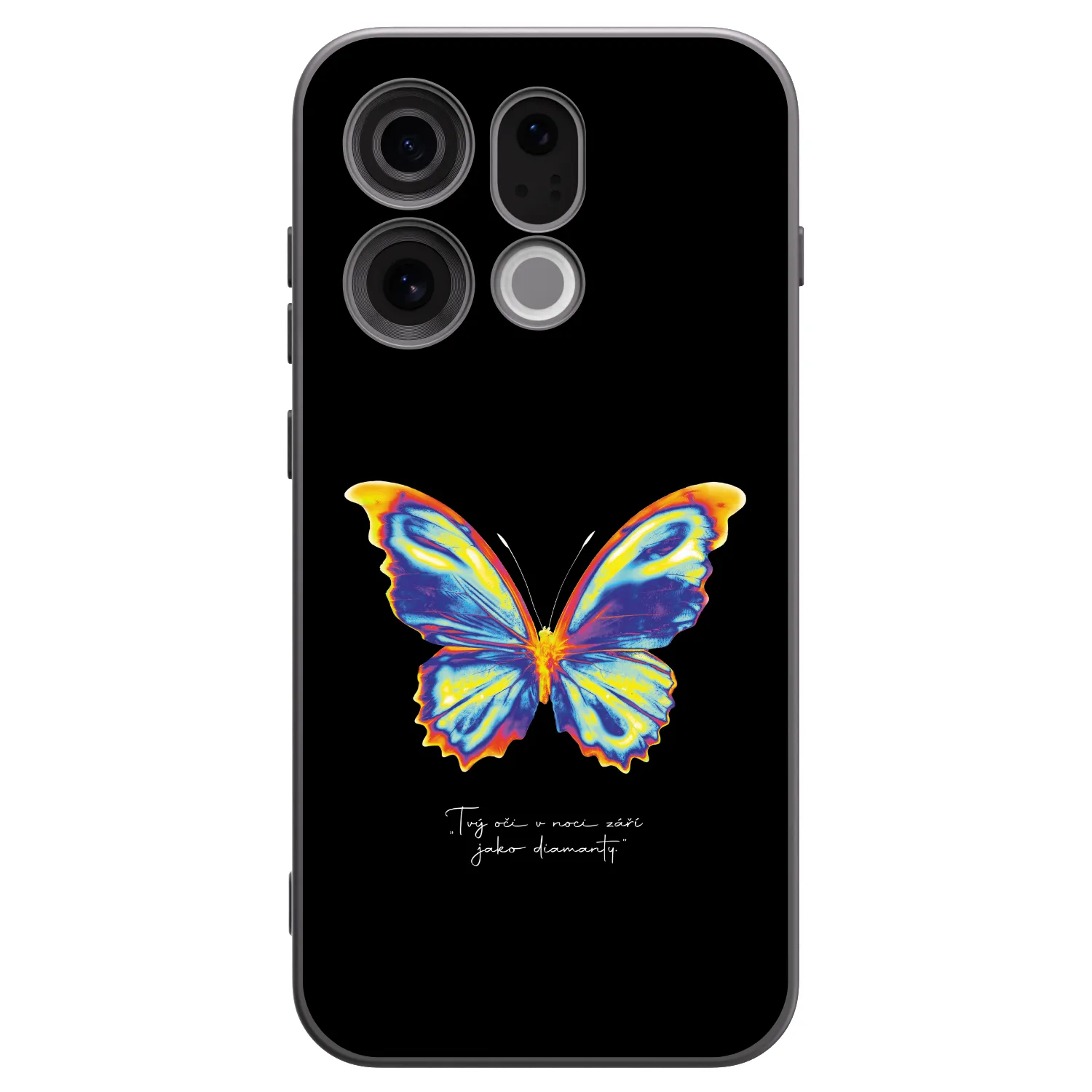 Picasee OPPO Find X9 Hülle - Schwarzes Silikon - Diamanty Black