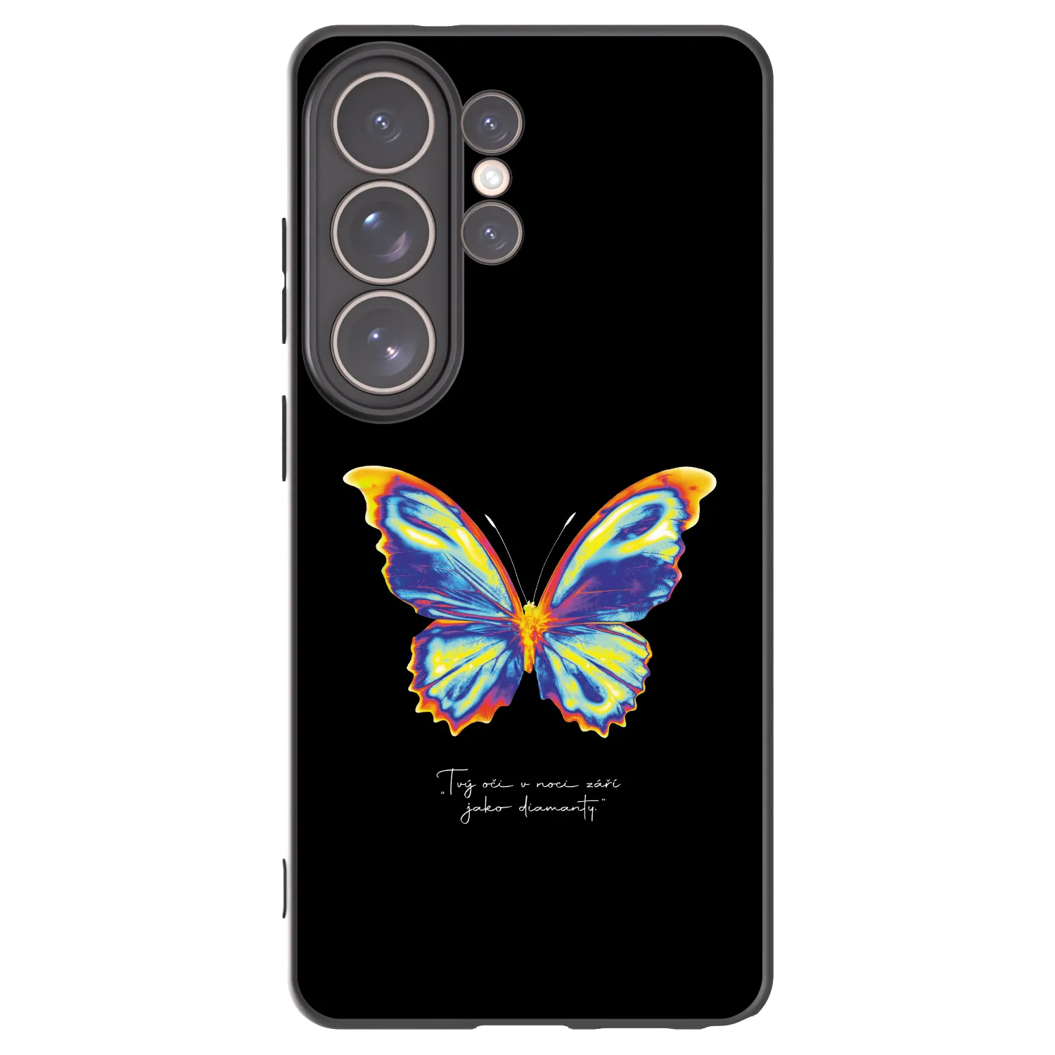 Picasee Samsung Galaxy S26 Ultra Hülle - Schwarzes Silikon - Diamanty Black