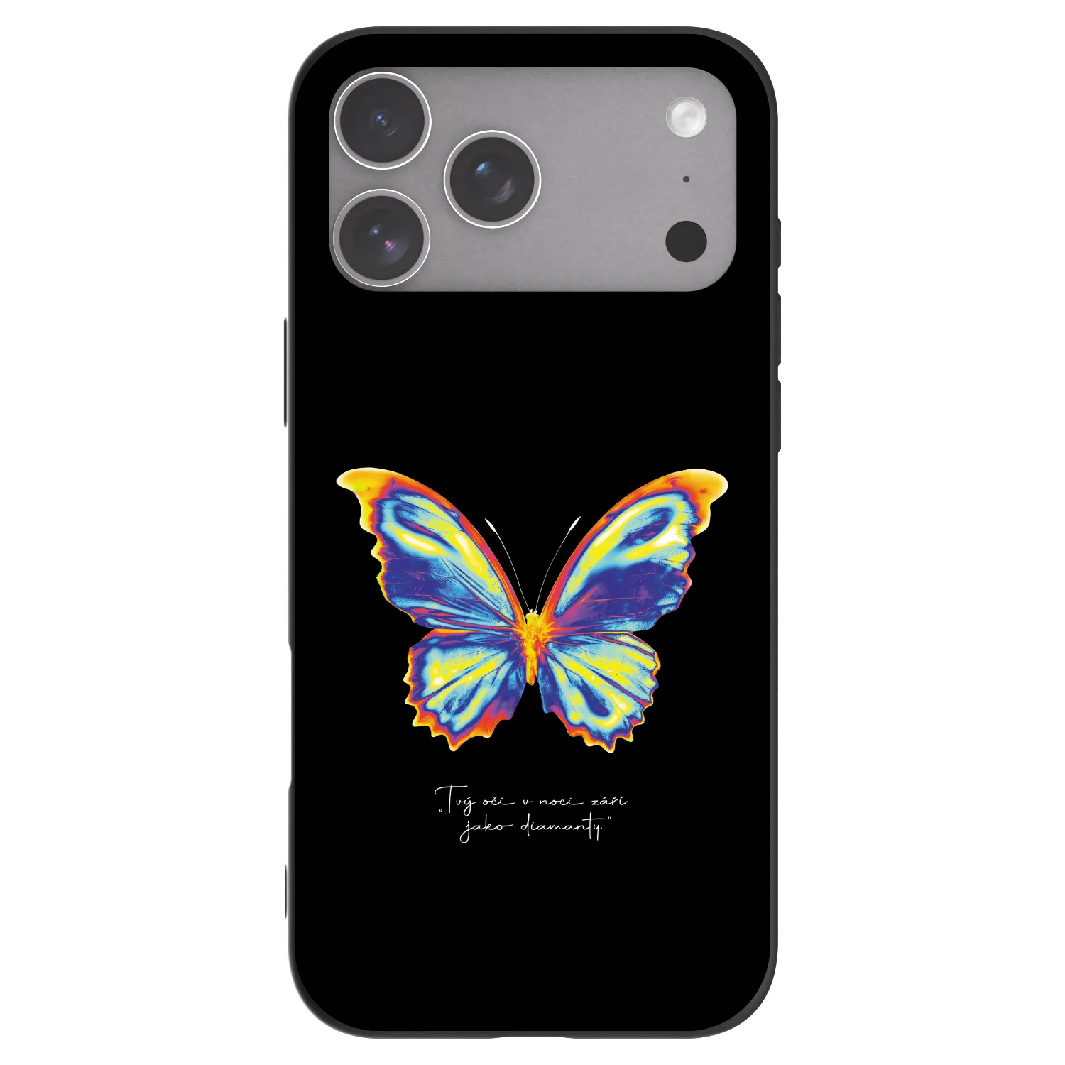 Picasee Apple iPhone 18 Pro Max Hülle - Schwarzes Silikon - Diamanty Black