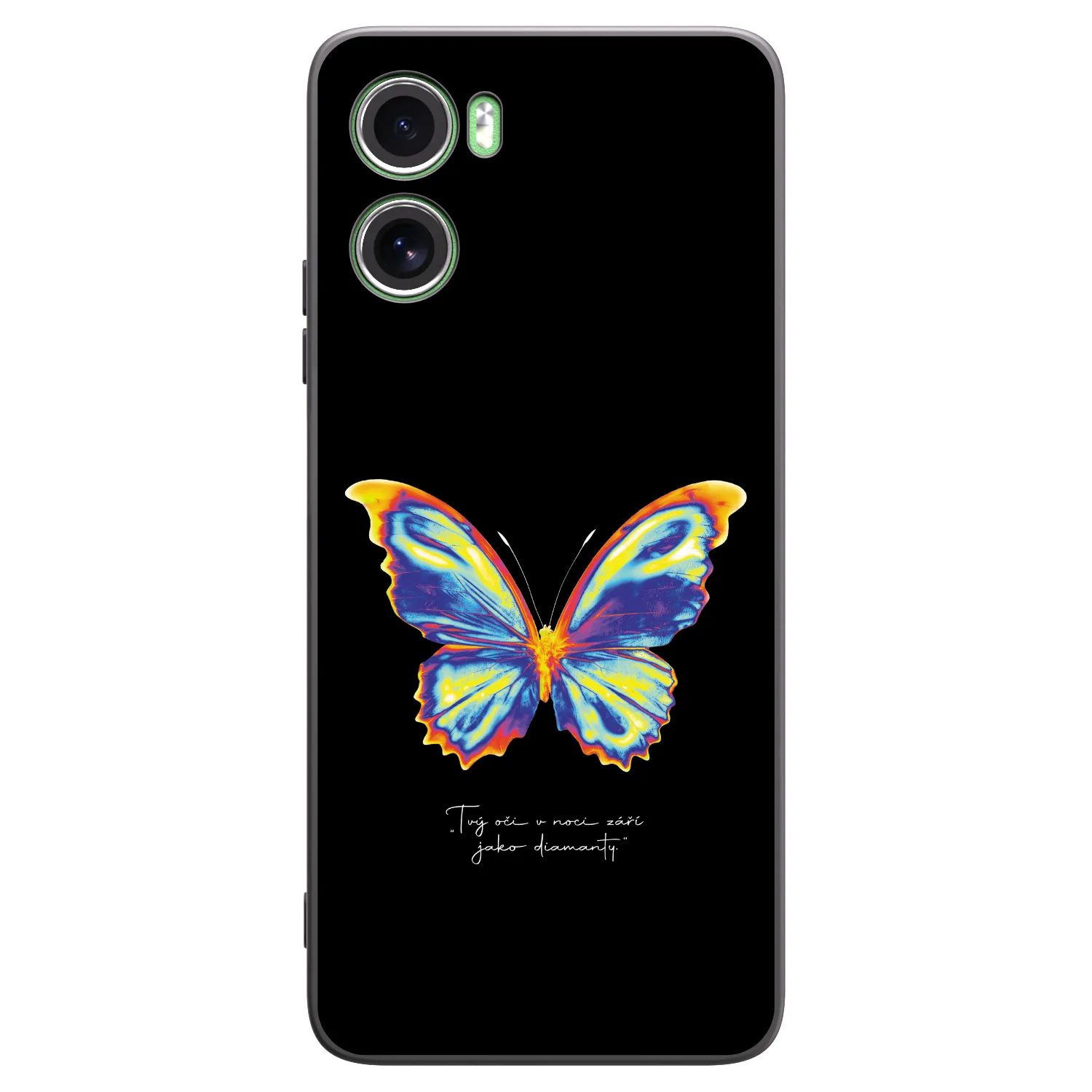 Picasee Motorola Moto G06 Hülle - Schwarzes Silikon - Diamanty Black