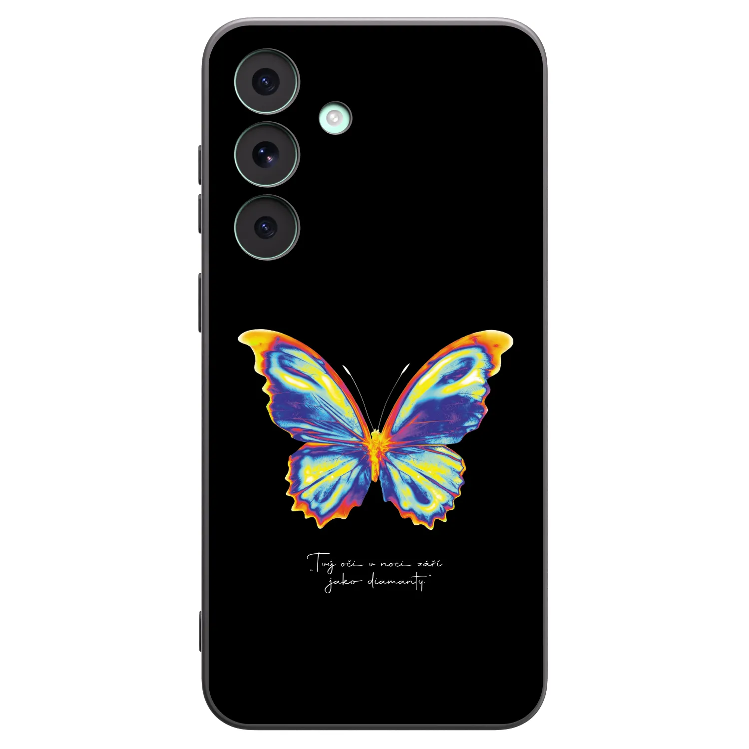 Picasee Samsung Galaxy S26 FE Hülle - Schwarzes Silikon - Diamanty Black