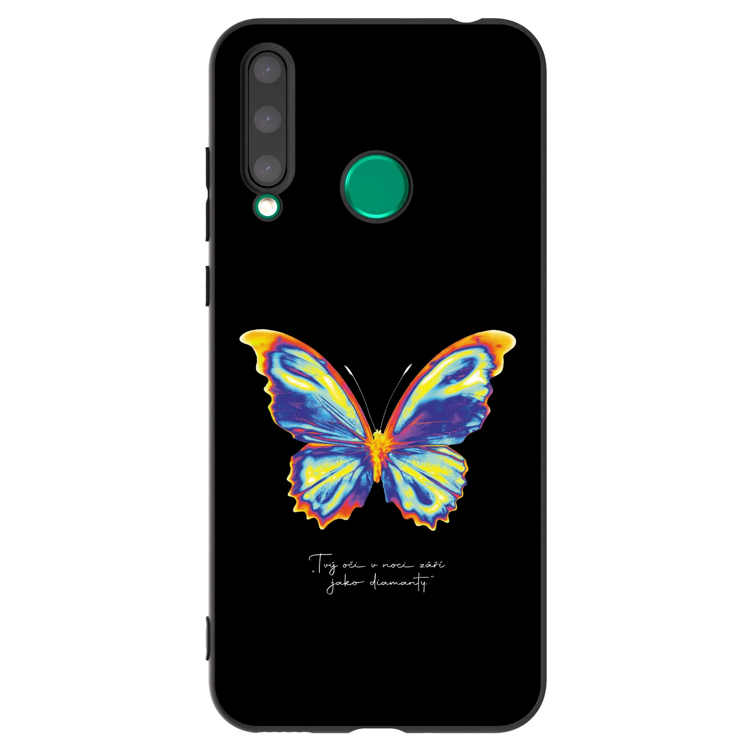 Picasee Honor 20 Lite Hülle - Schwarzes Silikon - Diamanty Black