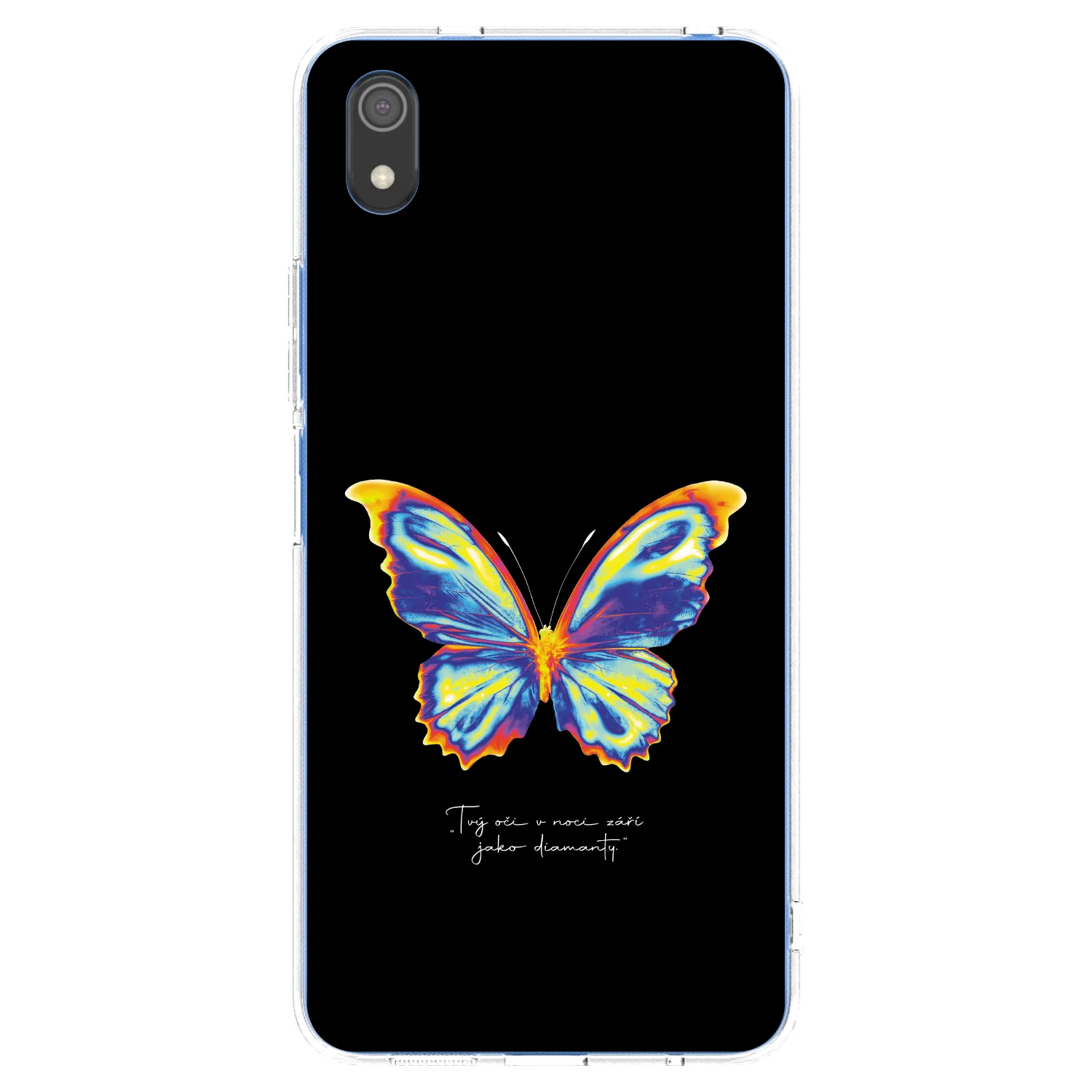 Picasee Xiaomi Redmi 7A Hülle - Transparentes Silikon - Diamanty Black