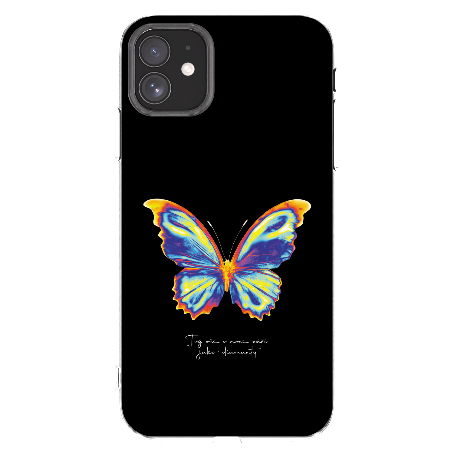 Picasee Apple iPhone 11 Hülle - Transparentes Silikon - Diamanty Black