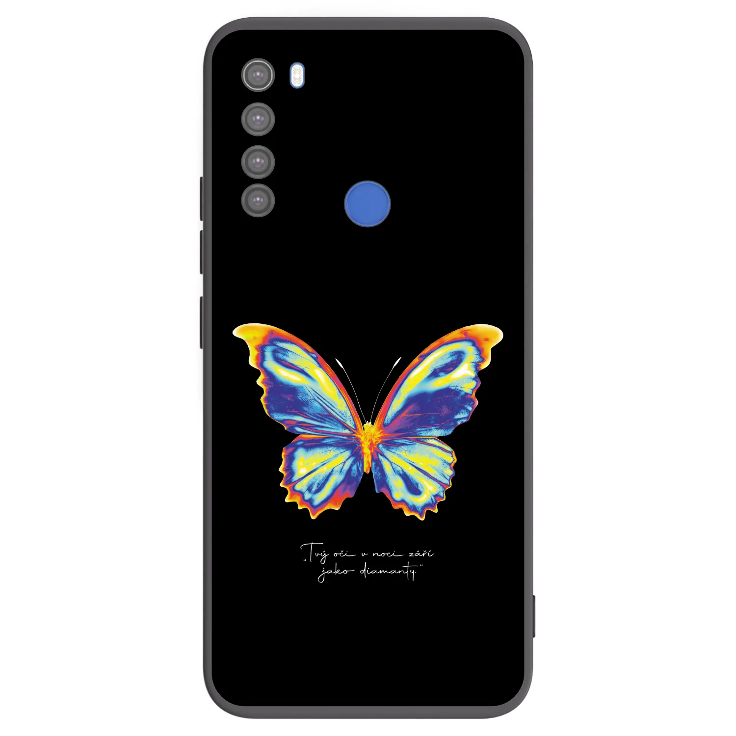 Picasee Xiaomi Redmi Note 8T Hülle - Schwarzes Silikon - Diamanty Black
