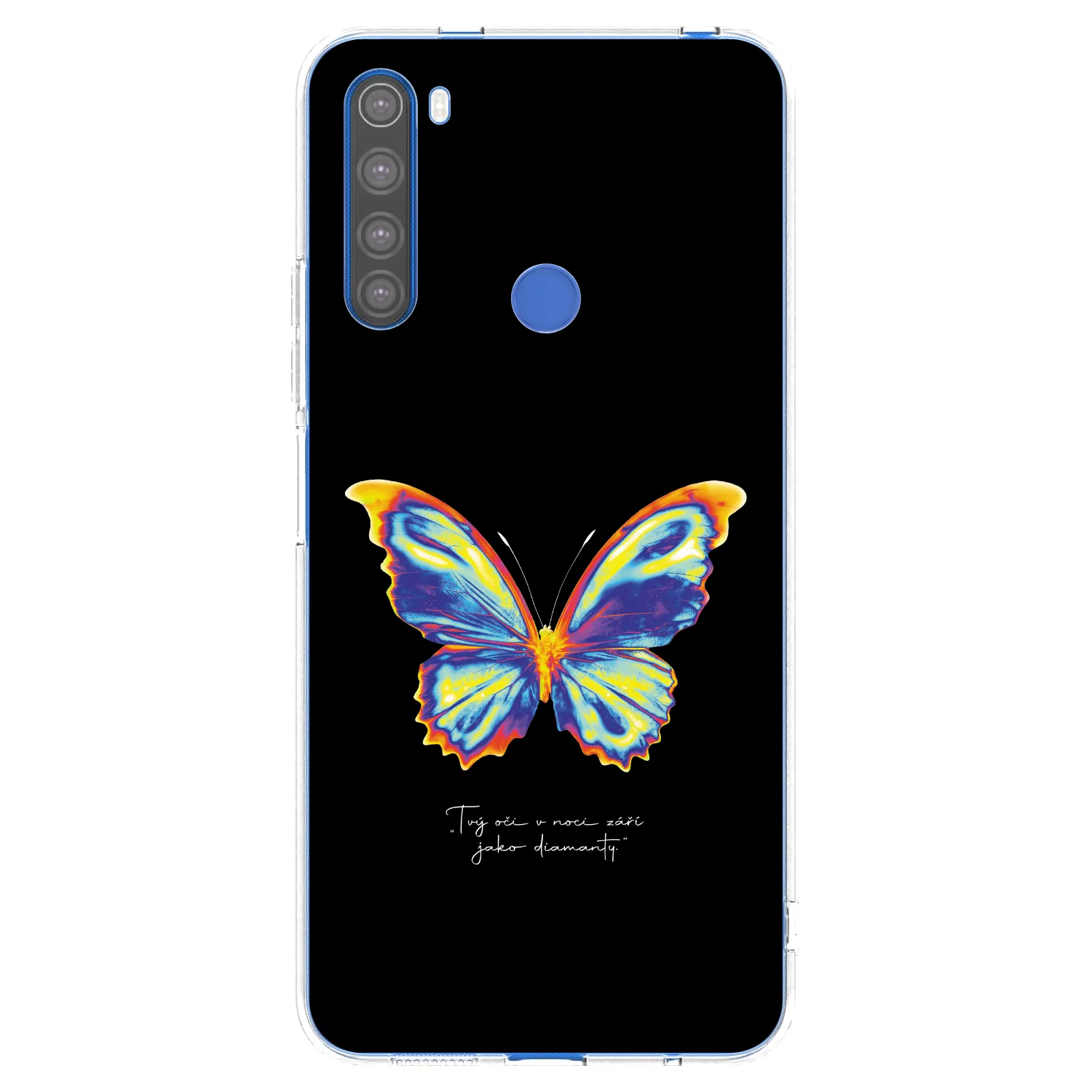Picasee Xiaomi Redmi Note 8T Hülle - Transparentes Silikon - Diamanty Black
