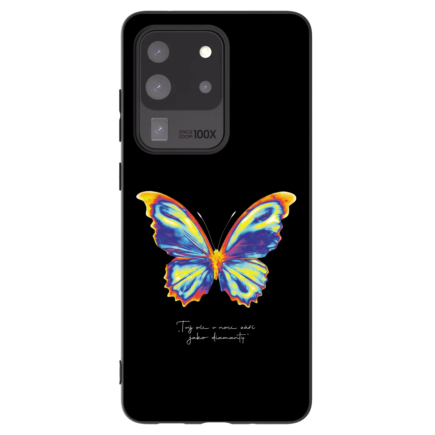 Picasee Samsung Galaxy S20 Ultra 5G G988F Hülle - Schwarzes Silikon - Diamanty Black