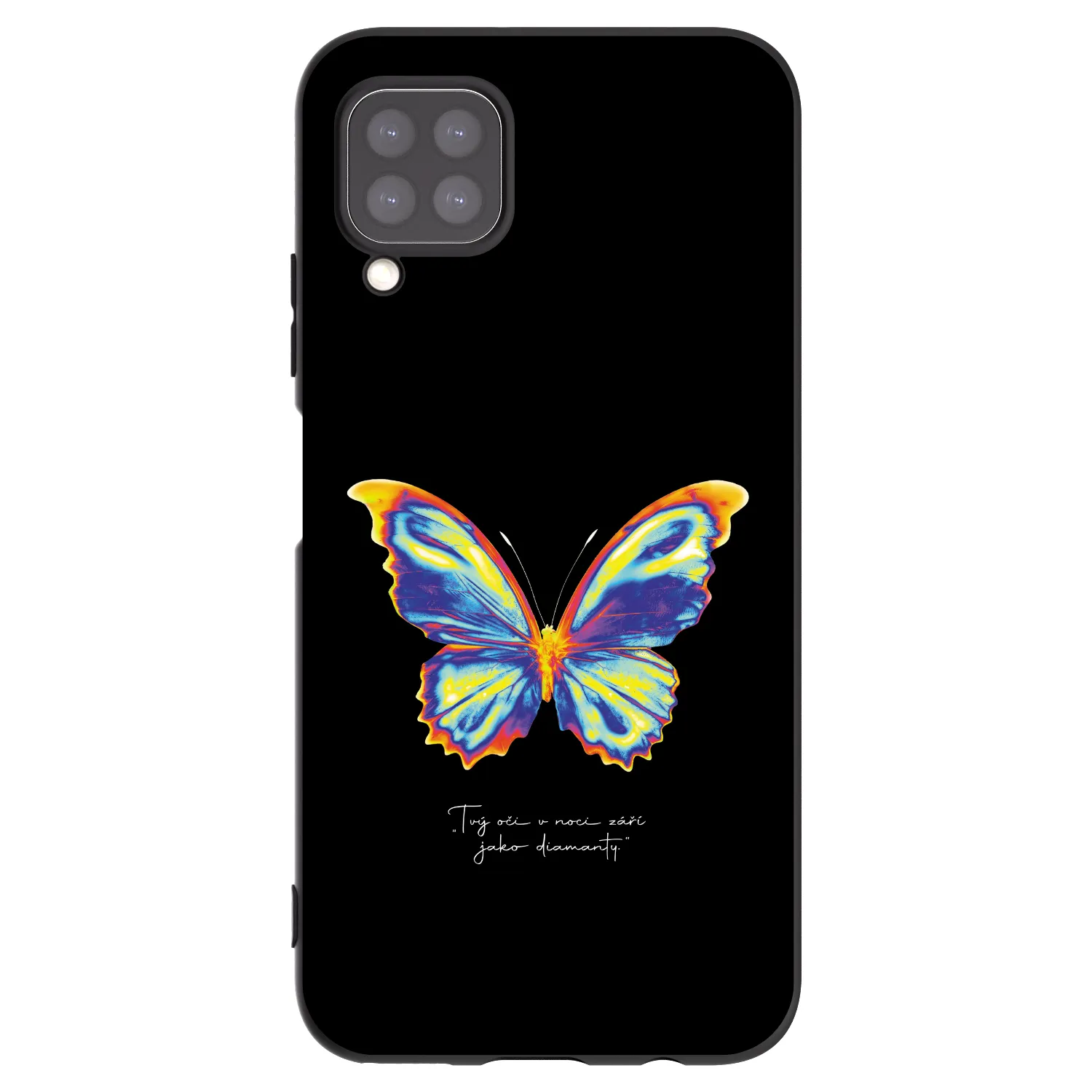Picasee Huawei P40 Lite Hülle - Schwarzes Silikon - Diamanty Black