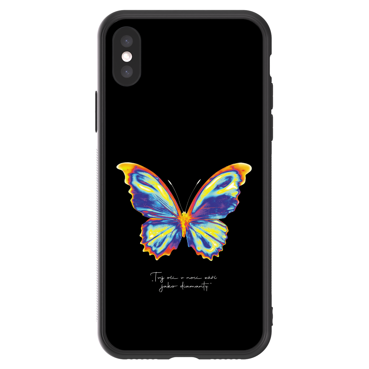 Picasee ULTIMATE CASE für Apple iPhone X/XS - Diamanty Black