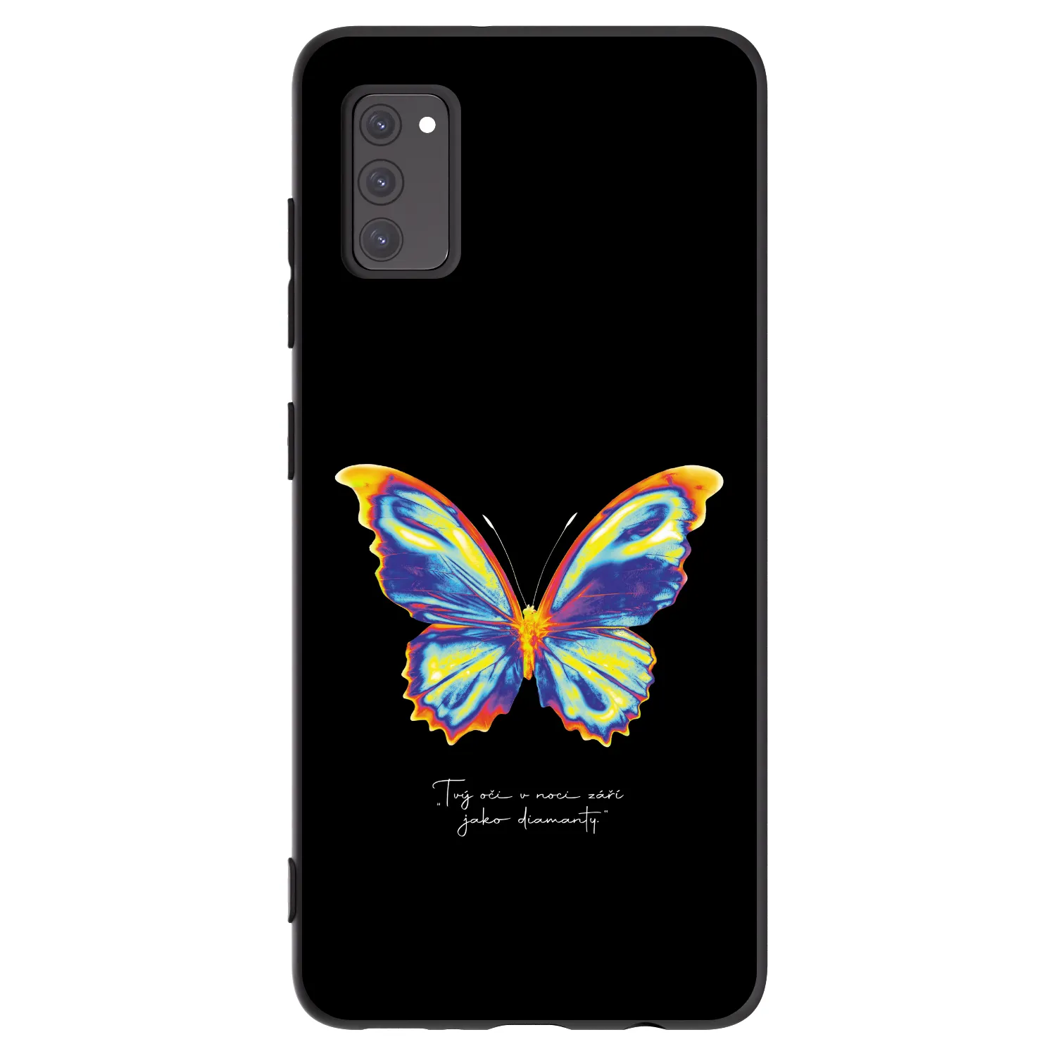Picasee Samsung Galaxy A41 A415F Hülle - Schwarzes Silikon - Diamanty Black