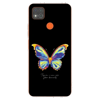 Picasee Xiaomi Redmi 9C Hülle - Transparentes Silikon - Diamanty Black