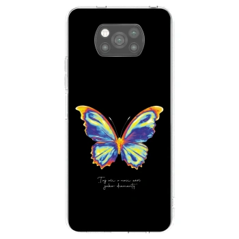 Picasee Xiaomi Poco X3 Hülle - Schwarzes Silikon - Diamanty Black