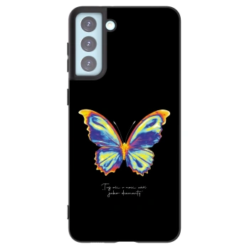 Picasee Samsung Galaxy S21+ 5G G996F Hülle - Schwarzes Silikon - Diamanty Black