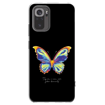 Picasee Xiaomi Redmi Note 10 Hülle - Transparentes Silikon - Diamanty Black