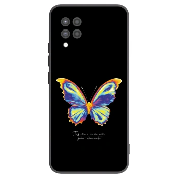 Picasee Samsung Galaxy A42 A426B Hülle - Schwarzes Silikon - Diamanty Black