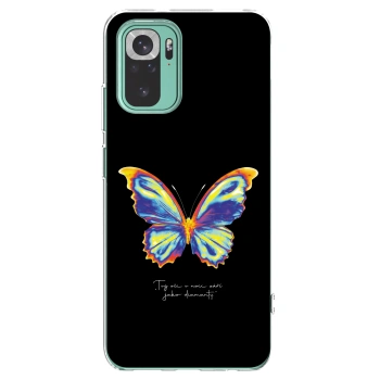 Picasee Xiaomi Redmi Note 10 Pro Hülle - Transparentes Silikon - Diamanty Black