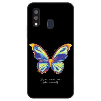 Hülle für Samsung Galaxy A40 A405F - Diamanty Black