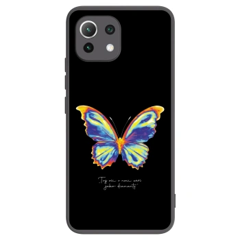 Picasee Xiaomi Mi 11 Lite Hülle - Schwarzes Silikon - Diamanty Black