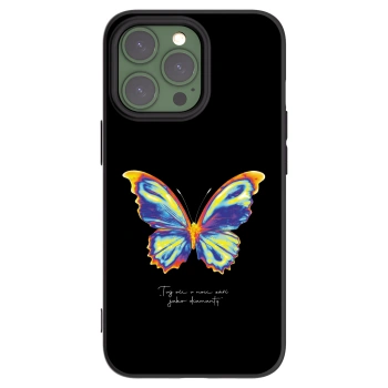 Picasee Apple iPhone 13 Pro Hülle - Schwarzes Silikon - Diamanty Black