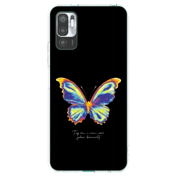 Picasee Xiaomi Redmi Note 10 5G Hülle - Transparentes Silikon - Diamanty Black