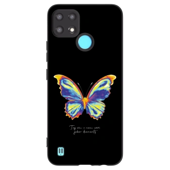 Hülle für Realme C21 - Diamanty Black