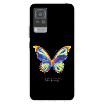 Picasee Vivo X60 Pro 5G Hülle - Transparentes Silikon - Diamanty Black