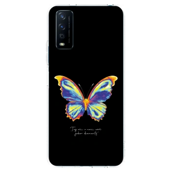 Picasee Vivo Y11s Hülle - Transparentes Silikon - Diamanty Black