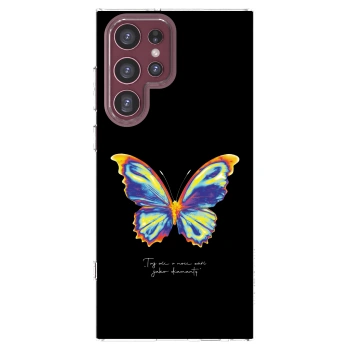 Picasee Samsung Galaxy S22 Ultra 5G Hülle - Transparentes Silikon - Diamanty Black