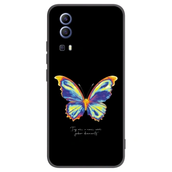 Picasee Vivo Y52 5G Hülle - Schwarzes Silikon - Diamanty Black