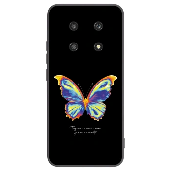 Picasee Honor Magic4 Lite 5G Hülle - Schwarzes Silikon - Diamanty Black