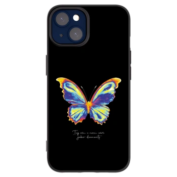 Picasee Apple iPhone 14 Hülle - Schwarzes Silikon - Diamanty Black