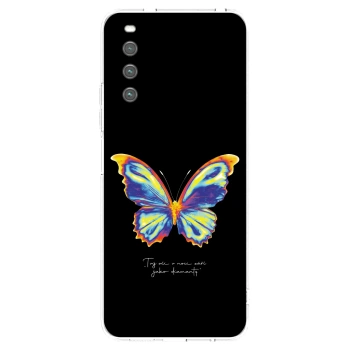 Picasee Sony Xperia 10 IV 5G Hülle - Transparentes Silikon - Diamanty Black
