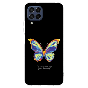 Picasee Samsung Galaxy M53 5G Hülle - Transparentes Silikon - Diamanty Black