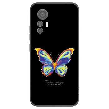 Picasee Xiaomi 12 Lite Hülle - Schwarzes Silikon - Diamanty Black