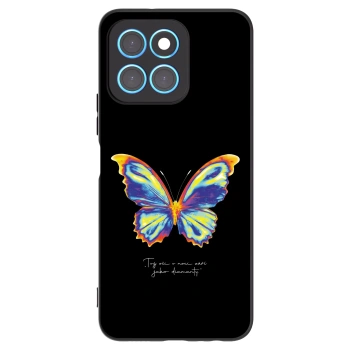 Picasee Honor X6 Hülle - Schwarzes Silikon - Diamanty Black