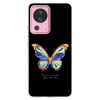 Picasee Xiaomi 13 Lite Hülle - Transparentes Silikon - Diamanty Black