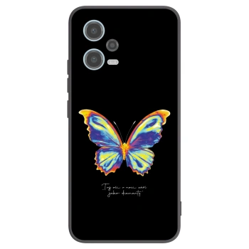 Picasee Xiaomi Redmi Note 12 5G Hülle - Schwarzes Silikon - Diamanty Black