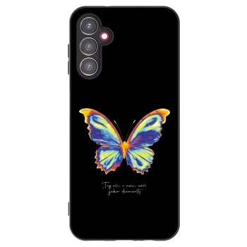 Picasee Samsung Galaxy A14 4G A145R Hülle - Schwarzes Silikon - Diamanty Black