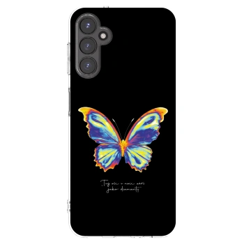 Picasee Samsung Galaxy A14 4G A145R Hülle - Transparentes Silikon - Diamanty Black