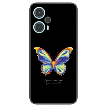 Picasee Xiaomi Poco F5 Hülle - Schwarzes Silikon - Diamanty Black