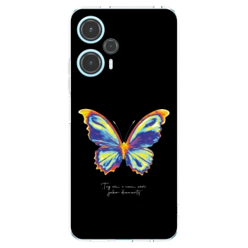 Picasee Xiaomi Poco F5 Hülle - Transparentes Silikon - Diamanty Black