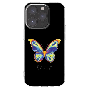 Picasee Apple iPhone 15 Pro Hülle - Transparentes Silikon - Diamanty Black