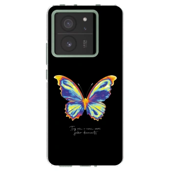 Picasee Xiaomi 13T Hülle - Transparentes Silikon - Diamanty Black