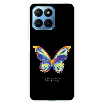 Picasee Honor 70 Lite Hülle - Transparentes Silikon - Diamanty Black